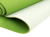 Powertrain TPE Yoga Exercise Mat Home Gym Pilates Fitness 8mm Thick in Green YM-TPE-DHG-GN