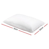 Giselle Bedding Goose Feather Down Pillow Twin Pack PILLOW-GOOSE-X2