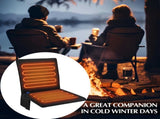 Portable Heated Seat Cushion Foldable Heating Pad 3-Mode Adjustable USB-Powered - Black - Size 45cm V1106-102-115172-BLK-45CM