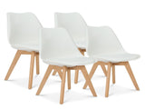 Dining Chair 4 Pcs Set Dining Chair - Yellow V957-AM0033K