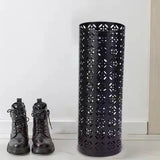 Multifunctional Black Metal Flower Storage Bucket Umbrella Holder Rack 1060x410mm V178-59213