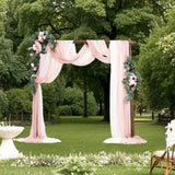 VEVOR Artificial Wedding Arch Flowers Kit Pink With 2 Pcs Flowers 3 Pcs Drapes V952-HLGMHTJ5JTFSIZ4UYV0