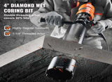 Diamond Core Drilling Machine, 4in Handheld Wet Concrete Core Drill Rig, 1100-2400RPM Two Speed & V952-SCJGSZKJYCY44KHH6V3