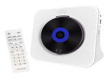 Tooleroo USB Rechargeable Desktop CD Player Speaker Bluetooth Portable White V238-SUPDZ-41115085340752