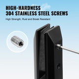 Glass Clamp, 10 PCS Square Glass Railing Bracket for 0.31 "-0.47 " Tempered Glass, 304 Stainless V952-BLLGJHSFXPT1QW8PAV0