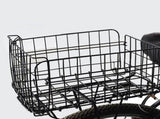 Worgeous Black Rear Bike Rack Basket for Cruiser and Student Bikes, Storage Carrier Accessory V1192-AZ-W-23905