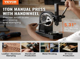 Arbor Press, 1 Ton Arbor Press with Handwheel, 15cm Maximum Height, Cast Iron Heavy-duty V952-SDKYLJGGSL1T2G169V0