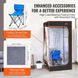 VEVOR Portable Steam Sauna Tent Full Size 2000W Personal Sauna Blanket W/ Chair,880 x 880 x 1780 mm V952-ZQBXSSNQCCS1TM5YTV3