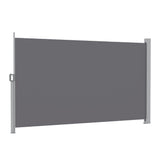 Instahut 1.8X3.5M Side Awning Retractable Privacy Screen Outdoor Sun Shade Grey AWN-B-SIDE-FC-18X35-GR