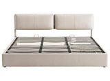Artiss King Bed Frame Gas Lift Storage 3 Drawers Adjustable Headboard Platform Base BFRAME-G-APEX-K-BG-ABC