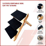 3 Steps Portable Dog Cat Pet Stairs V63-820173