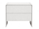 Artiss Bedside Table 2 Drawers - Beige FUR-U-BS-06-BG