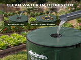 Weisshorn 100L/22Gal Collapsible Rain Barrel PVC Water Tank Collection Storage for Garden Irrigation RBT-HY-100L-GN