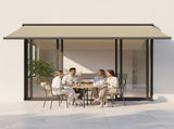 5.0m x 3.0m Retractable Folding Arm Awning Heavy Duty Full Cassette Motorised V63-821233