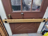 Door Barricade,2 Pack Drop Open Bar Holder with 10 Screws for Home Security,2X4 Bar V1370-AZ4-12376