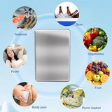 2PCS Large Ice Packs for Lunch Boxes Reusable Stainless Steel Ice Packs, No Water Needed, for V1107-133-53353