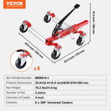 VEVOR Wheel Dolly Heavy Duty Vehicle Positioning Tire Car Lifter 1500Lbs 2 Pack V952-JTSLSBYC2J15PKTFFV0