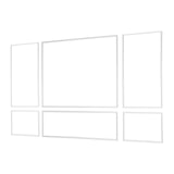Wall Molding 3 Pack, Wainscoting Panels Kit, Lightweight Paintable Polystyrene, Easy to Install V952-QMSTJBYX2X1D4KCQL001V0