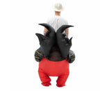 90-130cm Inflatable Rooster Halloween Costume Blow Up Suit Battery Power Cosplay Costume V1263-JX-1155