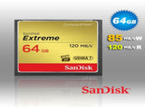 SanDisk 64GB Extreme CompactFlash Card with 120MB/s - SDCFXSB-64G V28-FFCSAN64GCFEB120