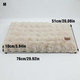 Plush Dog Crate Bed with Non Slip Base and Removable Cover V767-P-XD1836-M-BG