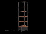 Levede 6-Tier Corner Shelf Stand Bookshelf Display Storage Rack with Drawer CH1182-AU