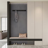 2 Pack Peel and Stick Oak Wood Slat Feature Panels 300x40cm Each DIY TV Headboard PVC Decor V1188-ZXY-131-793