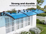 Instahut Window Door Awning 1mx3m Blue AWN-PC6-1X3-BL