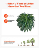 VEVOR Artificial Boston Fern Large Plastic Fern 88 Branches Indoor Outdoor Decor V952-PZSRZJLZWBHHGT8HJ001V0