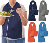 4 Pack Reversible Waterproof Adult Bibs V1237-ZY-908-159
