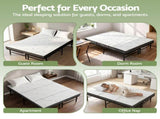 Giselle Folding Bed with Mattress Double Portable Foldable Guest Bed Bamboo Cover FOAM-MFM-BF-BAM-D