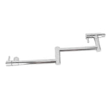 Brushed Pot Filler Faucet Stainless Steel Wall Mount Commercial Kitchen Stove Stretchable Double V1294-YM0901-3112250022211