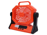 Portable Camping Fan 10000mAh Rechargeable Battery Powered Fan with Light for Picnic Barbecue V1294-YM0901-3113250051511