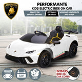 Kahuna Lamborghini Performante Kids Electric Ride On Car - White CAR-LAM-WH