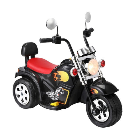 Rigo Kids Ride On Car Motorcycle Motorbike Electric Toys Horn Music 6V Black RCAR-MBIKE-HARLE-BK