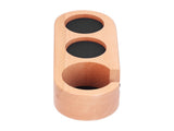 3Hole Coffee Portafilter Holder Wooden Tamper Stand Coffee Tamping Station with NonSlip Mat V1294-YM0901-3118210215711