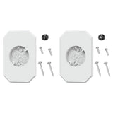 2X Siding Mounting Kit,8141DBL Outdoor Light Mounting Block,Siding Mounting Plate for Lap Double and V1370-AZ4-10063
