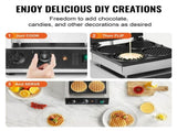 Commercial Maker, 4PCS Round Baker Machine,1750W Non-Stick Stainless Steel Belgian V952-SYBLSHFBJDPF0EHRRV3