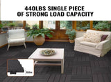 Interlocking Deck Tiles, 36 Pack,11.6"x11.6" 36 sq. ft Plastic Waterproof Outdoor Flooring All V952-HDDBSL4TBTSZO4PBXV0