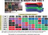 Resistance Band - 4-Pack - With Handle & Door Buckle - Storage Bag - Fitness Bands - Pull-Ups V1259-DP01-BO-12