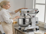 Commercial Food Mixer, 10L Commercial Stand Mixer with 3 Adjustable Speeds, 550W Dough Mixer with V952-ZXSPJBJ10QT66CB89V3