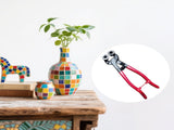 Glass Tile Nippers - Heavy Duty Wheeled Glass Mosaic Nipper & Ceramic Tile Nipper, Tile Cutter V1192-AZ-W-3438