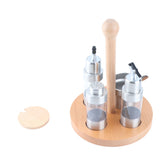 Cruet Condiment Spice Pepper Jar Box Seasoning Storage Container Pot Rack Set Kitchen Cooking V1294-YM0901-3118200170212