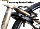 bicycle lock, two-way installation, bike security, high-quality bike lock, anti-theft lock, V1102-140-BLA-70523