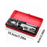 16-Piece Manual Impact Screwdriver Set One Tap to Loosen, One Turn to Tighten, the Universal Tool V1232-CJLSD-16TZ-001