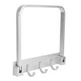 Collapsible Bathroom Rack with Row Hooks Multifunctional WallMounted Towel Shelf Holder for Home V1294-YM0901-3112210064511