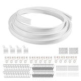 Flexible Bendable Ceiling Curtain Track, Ceiling Mount Curtain Rail, Room Divider Ceiling Track V1192-AZ-W-23131