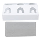 Soda Bottle Holder 3 Holes Soda Bottle Draining Stand Soda Accessories With Silicone Pad White V1294-YM0703-3113230162512