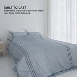 Saesom Flua Snow Comforter Set Double Cool Quilt Bedspread BLUE V274-GM-SOM-COMF-D-BU