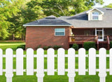 12 Pieces Garden Fence with 12 Pieces Fence Insert White Plastic Fence Garden Fence Edgings Lawn V1366-AZ2-W-03298